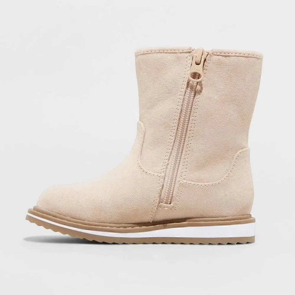 Toddler Girls' Isla Zipper Slip-On Winter Boots - Cat & Jack